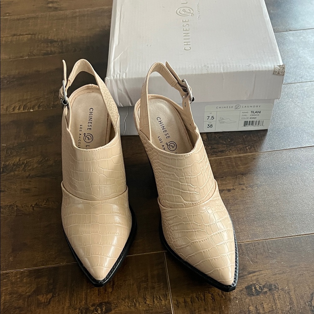 Chinese Laundry Tan Tilani Heels